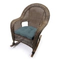 thumbnail image 2 of Jordan Manufacturing Sunbrella 18" x 18" Cast Lagoon Teal Solid Square Tufted Contoured Outdoor Wicker Seat Cushion (2 Pack), 2 of 11