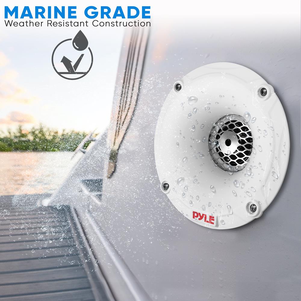 Marine Subwoofer Marine Grade PEI Dome Tweeter Pair With Horn Diffusers ...