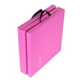 thumbnail image 2 of BalanceFrom 6 Ft. x 2 Ft. x 2 In. Three Fold Folding Exercise Mat with Carrying Handles for MMA, Gymnastics and Home Gym, Pink, 2 of 6