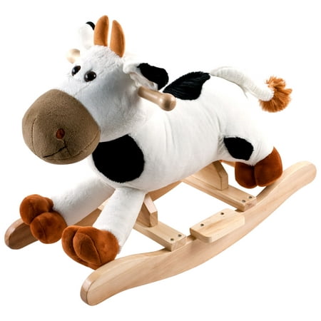 Connie Cow Plush Rocking Horse Animal Ride On Toy by Happy