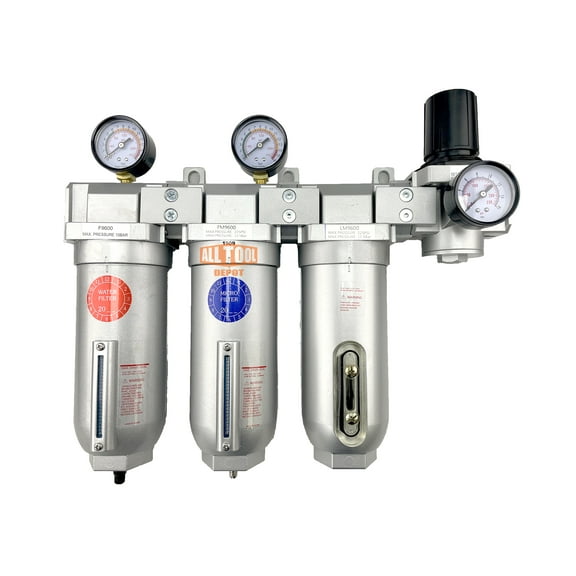 3/4" NPT SUPER DUTY Industrial Grade 4 Stages Filter Coalescing Desiccant Dryer Regulator System (AUTO DRAIN)