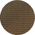 thumbnail image 1 of Ahgly Company Indoor Round Patterned Bronze Brown Area Rugs, 6' Round, 1 of 6