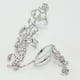 thumbnail image 5 of GOOHOCHY Anillos ajustables para nudillos, varios dedos, juego de cristales, joyería de moda para mujer (plata), 5 of 8