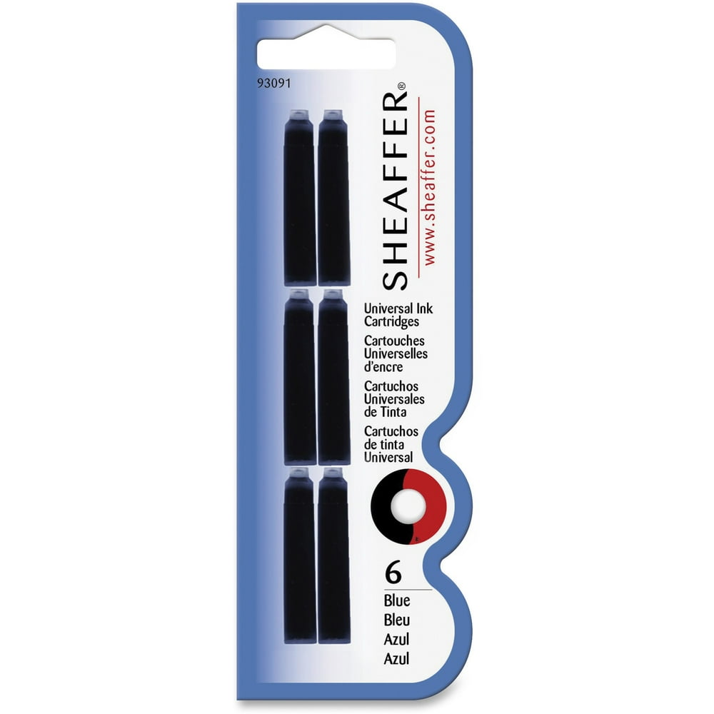 BIC Fountain Pen Ink Cartridge Refill 12/BX Black 93091