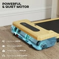 thumbnail image 6 of Resenkos 2.5HP Folding Walking Pad Treadmill with Remote and Transport Wheels - Natural Wood, 6 of 7