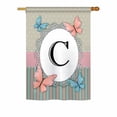 thumbnail image 4 of Breeze Decor 80143 Butterflies M Monogram 2-Sided Impression Garden Flag - 13 x 18.5 in., 4 of 7