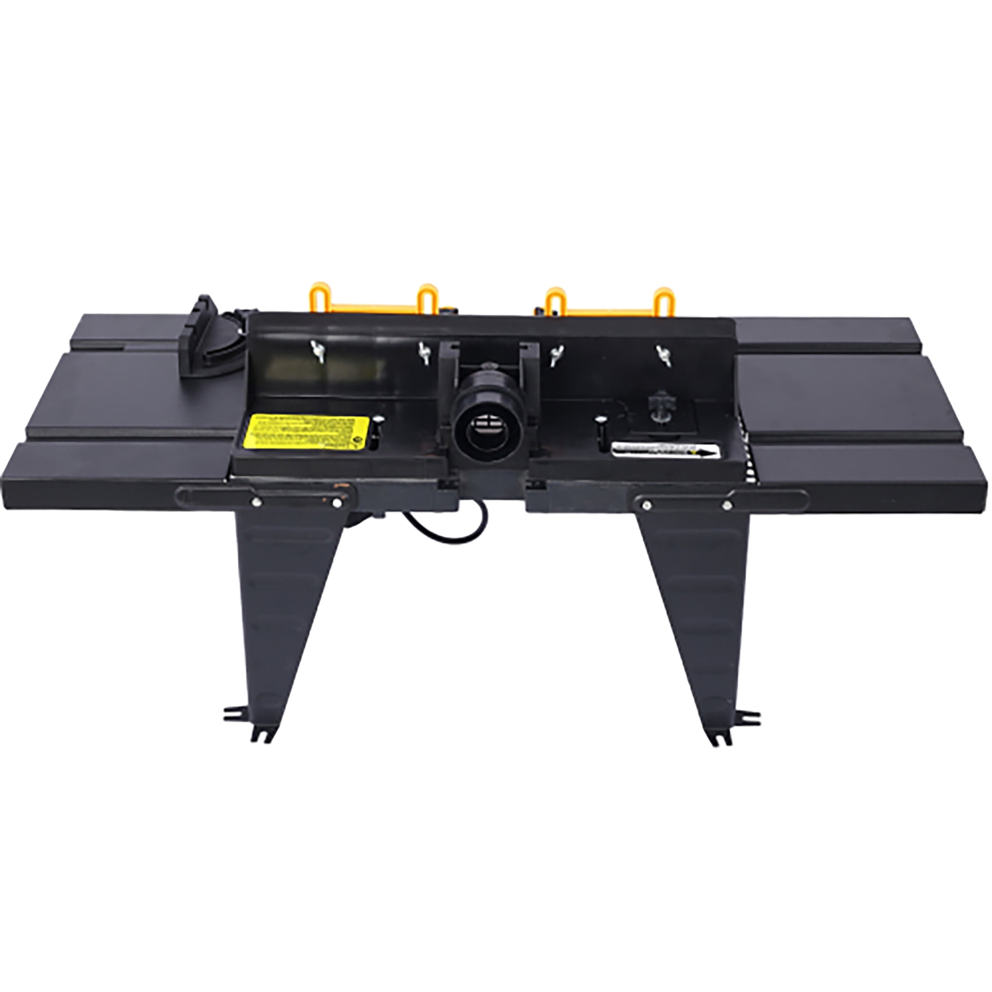 Electric Router Table Adjustable, Woodworking Router Table for Precision Cutting, 34’’ Compact Craftsman Table w/Heavy-Duty Construction