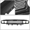 thumbnail image 3 of DNA Motoring ZTL-Y-0226 For 2008 to 2014 Dodge Challenger Matte Black Front Hood Upper Bumper Grille 09 10 11 12 13, 3 of 3