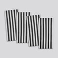thumbnail image 1 of Mainstays Cabana Stripe Decorative Beach Towels, 4-pack, Black, 1 of 5