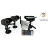 ASTAK CM-818T3 - Surveillance camera - weatherproof - color (Day&Night) - 380 TVL - audio - DC 12 V (pack of 3)