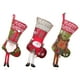 thumbnail image 2 of Naiovety Medias navideñas de gran tamaño, calcetines con pierna larga, contenedor para aperitivos, bolsa de regalo colgante, Chimenea de Kits de decoración para fiestas Muñeco de nieve, 2 of 6