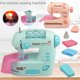 thumbnail image 3 of Máquina de coser eléctrica para niños, simulación de casa de juegos, pequeño electrodoméstico, juguete para niña, sastre, interactivo entre padres e hijos, hecho a mano, 3 of 5