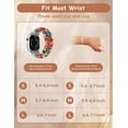 thumbnail image 3 of Wearlizer Natural Stone Strap Compatible with Apple Watch Band for Women 38/40/41/42/44/45/46/49mm, Stretch Jasper Beaded Bracelet Band, Handmade Boho Elastic Strap for iWatch Series 11-1/Ultra, 3 of 7