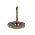 thumbnail image 4 of Uxcell 0.43''x 0.51'' Clavos de Muebles de Cabeza Plana Tono Bronce Clavos de Tapicería Paquete de 25, 4 of 5