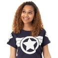thumbnail image 4 of Marvel T-Shirt Bleu à Manches Courtes pour Femmes, 4 of 6