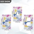 thumbnail image 7 of Yayeee Blank Wall Plate Cover 1-Gang 4.5"x2.7" Home Unused Decorative Outlet, Retro Simple Shapes, 7 of 7
