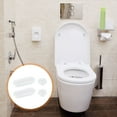 thumbnail image 6 of 4Set Toilet Seat Buffer, Anti-Slip Plastic Toilet Seat Bumper Kit, Universal Buffer Toilet Lid Rubber Bumpers for Home Hotel, White, 6 of 7