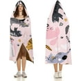 thumbnail image 3 of Wearable Blanket Hoodie Gifts for Women Cartoon Cat Blanket for Cat Lovers, Cat Hoodie Blanket Gifts for Adults, 3 of 6