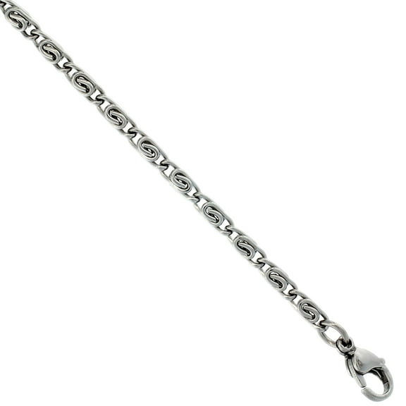 2.5mm Stainless Steel Chain Necklaces Snail Link Chain ( Available Length 18", 20", 24")