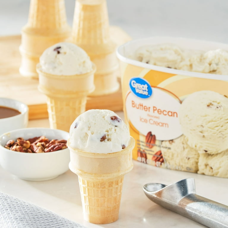 Great Value Butter Pecan Ice Cream 48 fl oz Walmart