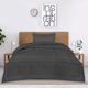 thumbnail image 5 of Utopia Juego de edredón King de 3 piezas, edredones grises, juego de cama suave alternativo, 1 edredón (90 x 102 pulgadas), 2 fundas de almohada (20 x 36 pulgadas), 5 of 7