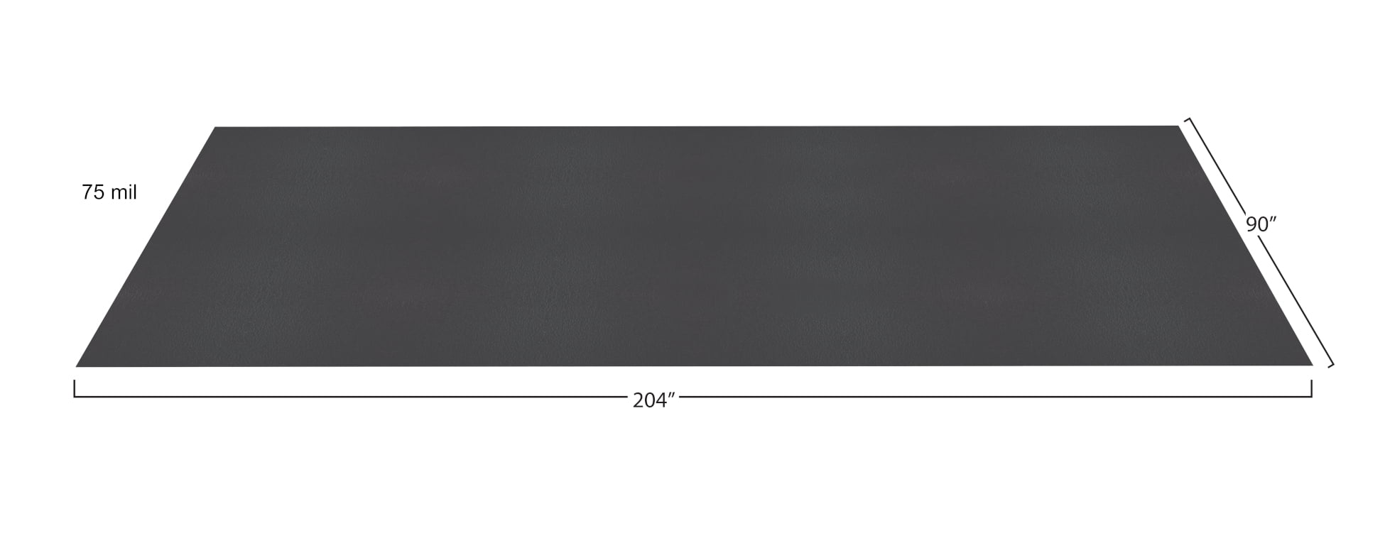 G-Floor 7.5' x 17' Ceramic Texture Vinyl Garage Flooring Cover - Slate Grey