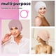 thumbnail image 4 of Qarigey 3x gorro islámico Hijab amplio espacio para pelos banda elástica Underscarf Hijab sombrero de mujer transpirable Sombreros Beige+Blanco+Negro, 4 of 6