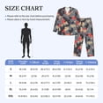 thumbnail image 2 of Mens Pajamas Set, black Camouflage red Button Down Long Sleeve Loungewear Sleepwear Pjs sets for Men, 2 of 5