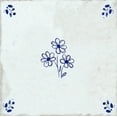 thumbnail image 3 of Mi Alma Floral Blue Peel & Stick Vinyl Backsplash Tiles 5x5, 24 pcs, 3 of 8