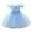 Blue, variant on Baby Girls Dresses For 0-2 Years Bow Tie Ruffle Sleeveless Baptism Flower Girl Gown For Celebrations Blue,12-18 Months