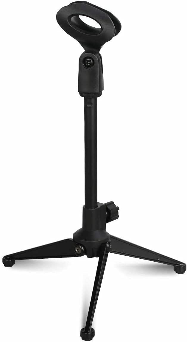 Premium Mini Microphone Stand Tripod Universal Adjustable Desk