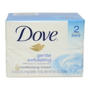 Dove Gentle Exfoliating Beauty Bar, 4 oz, 2 Bar