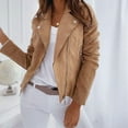 thumbnail image 6 of ZJXFGS Women's Western Jackets Trendy Outfits 2025 Fall Zip Up Cropped Jakcet Coat for Women Brown XL, 6 of 8