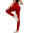 thumbnail image 3 of Ramiter Womens Leggings Women Winter Warm Fleece Lined Thick Brushed Leggings Thermal Winter Full Length Pants S,Red, 3 of 5