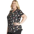 thumbnail image 4 of Cherokee Prints Women Medical Scrubs Top V-Neck Print CK637, 4 of 5
