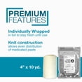 thumbnail image 2 of Dynarex Dürma+ Unna Boot Bandages with Zinc Oxide - Maintains Moist Environment and Provides Compression for Leg Ulcers, Edema, Sprains - 4" x 10 yds - Case of 12 Rolls, 2 of 6