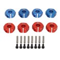 thumbnail image 2 of 8PCS RC Wheel Hex Hub, aleación De Aluminio Ligero RC Car Wheel Drive Hex Hub Adapter Con Pasadores Para Redcat 1/10 RC Modelo De Coche, 2 of 7
