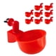 thumbnail image 2 of Xihbxyly Bebedero Automático para Pollos, Juego de 8 Piezas, Diseño a Prueba de Fugas, Fácil Instalación, Color Rojo Atractivo, Apto para Aves de Corral y Pájaros, Plástico Duradero, Tamaño 11,5 X 6,, 2 of 7