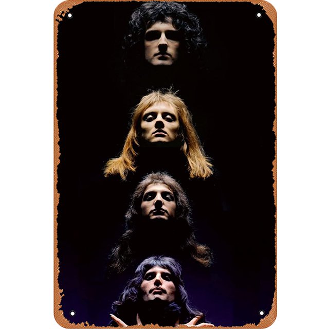 Hojalata Rectangular Hugtrwg 20*30cm Plano Serie Personajes QUEEN
