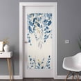 thumbnail image 2 of Blue Eucalyptus Window Privacy Film, Farmhouse Weeping Leaves Linen Static Cling UV Sun Blocking Heat Control Window Tint Day and Night, Non-Adhesive One Way Windows Privacy Cover 35.4''x78.7'', 2 of 7