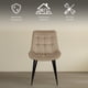 thumbnail image 3 of Ilios Innova | Paquete de 4 Sillas de Comedor Lar en Color Beige, Sillas Tapizadas de Terciopelo con Patas Metálicas Negras, Diseño Moderno y Minimalista., 3 of 9