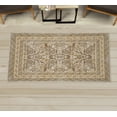 thumbnail image 1 of Eastern Decorative Rug, Oriental Culture Pattern of Paisley Bloom Flowers and Bohemian Leaves, Quality Carpet for Bedroom Dorm and Living Room, 6 Sizes, Pale Yellow, by Ambesonne, 1 of 1