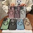 thumbnail image 5 of Magnetic Case for iPhone 11 Compatible with MagSafe,Glitter Bling Phone Case for 11 with Camera Len Protection for Women Shockproof TPU 6.1'' Case-Black, 5 of 7