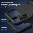 thumbnail image 6 of for Samsung Galaxy Z Flip 4 5G Case, Phone Case Heavy Duty 2 in 1 Full Body Rugged Shockproof Hybrid Hard PC Soft TPU Bumper Drop Protective Girls Women Boy Men Covers for Z Flip 4 5G, Black, 6 of 7