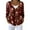 Wine, variant on Women's Fashion Long Sleeve Christmas Snowman Snowflake Print Jacket Cardigan for Holiday Party and Casual Daily Wear,Dark Green,S