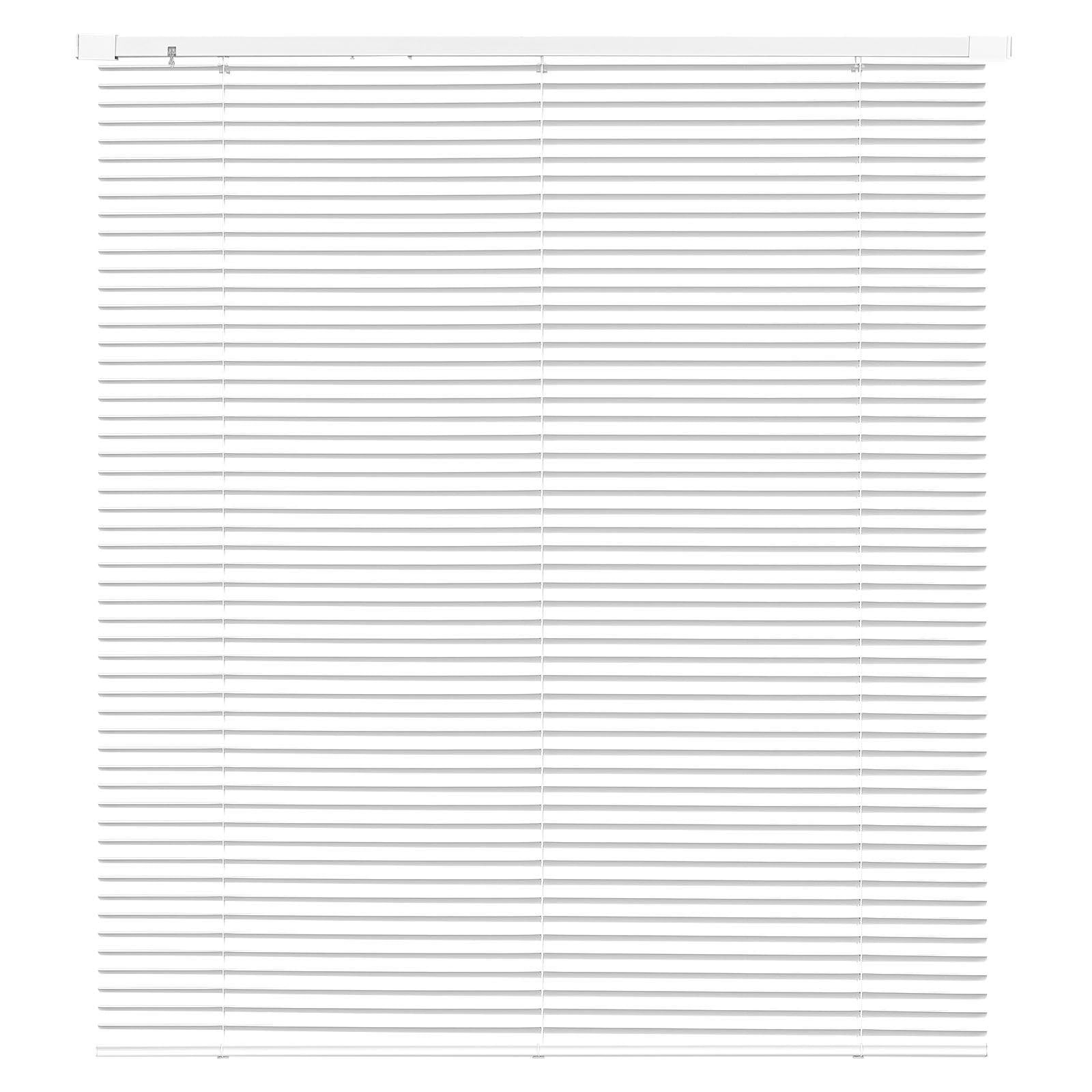 Cordless Blackout Mini Venetian Blinds 43.3 x 48 Inches 1 Inch Slats No Drill Easy Clean Adjustable White for Indoor Windows Home Decor