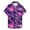 Purple, variant on Summer Men's Tropical Aloha Shirt Vibrant Hibiscus Print Resort Shirt Button Down Beach Shirt for Parties & Island Holiday,XL,Purple