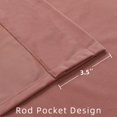 thumbnail image 3 of Cortinas Joydeco de terciopelo rosa, 274 cm de longitud, 2 paneles, opacas, 3 of 8