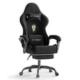 thumbnail image 2 of Wasait Gaming Chair Velvet Fabric High Back Ergonomic Game Chair with Footrest, Headrest, Massage Lumbar Support Reclining Gamer Chair for Adults, Black, 2 of 10