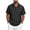 Black, variant on Ketyyh-chn99 Men's Knit Polo Shirts Men's Short Sleeved Loose Fitting Knitted T Shirt Beach Shirt Size for M,Navy